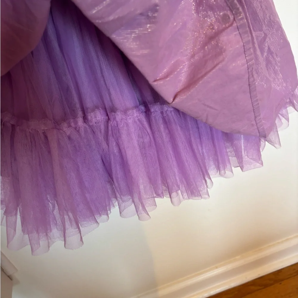 Disney Store Frozen II‎ Purple Anna Dress Embroidered Gold Glitter Girls Size 2